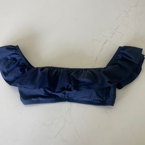 J. Crew Ruffled Off-the-Shoulder Bikini Top